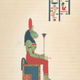 Illustration of Egyptian goddess Sekhmet, c. 1823